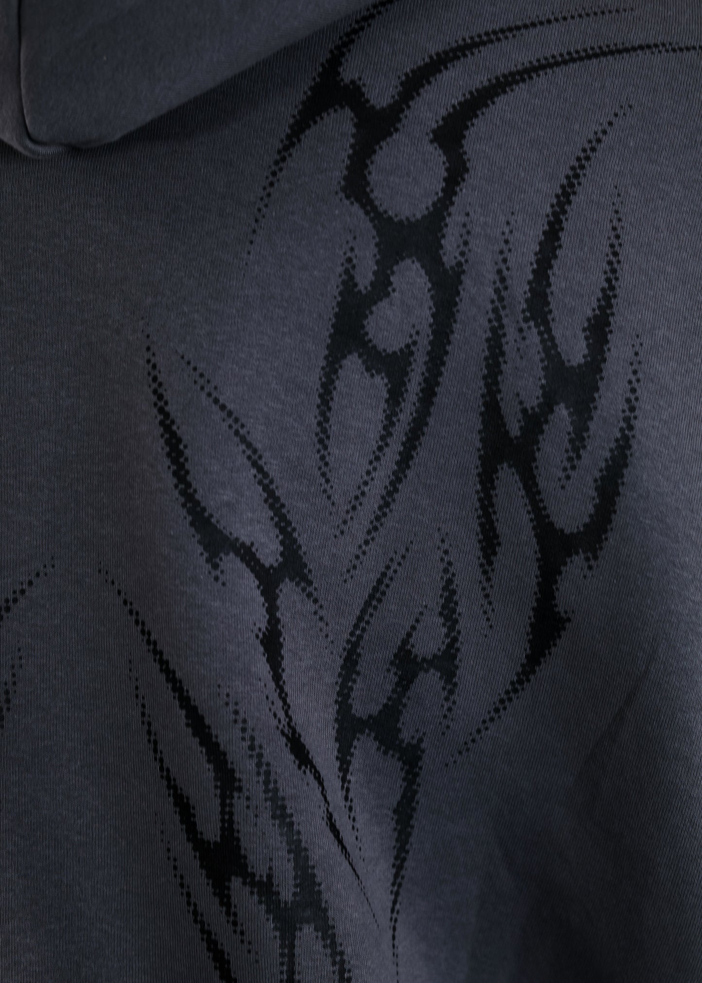 Sweat à Capuche Asphalt Design Tribal Dot Pattern