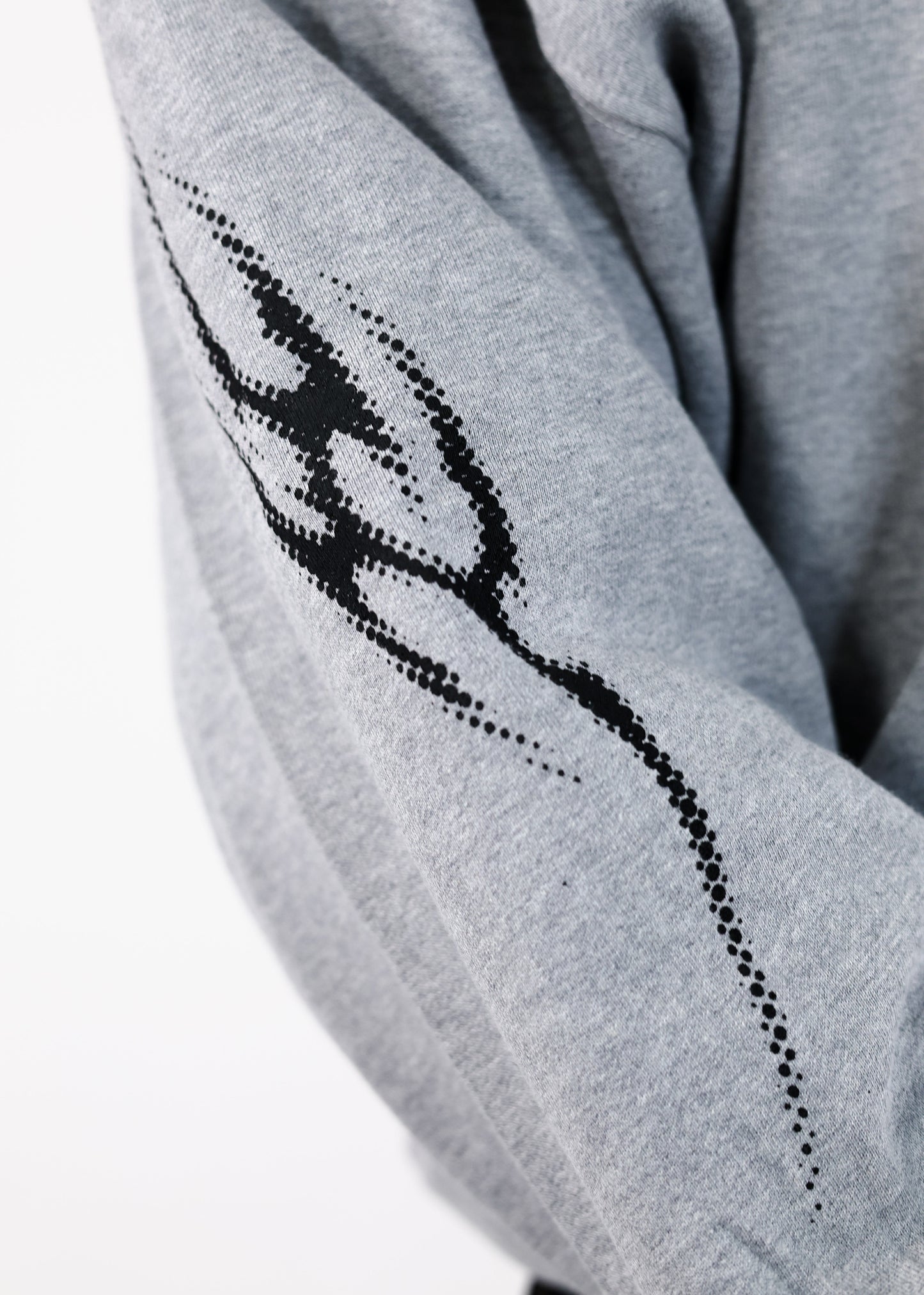 Sweat à Capuche avec fermeture Gris Chiné Design Tribal Dot Pattern