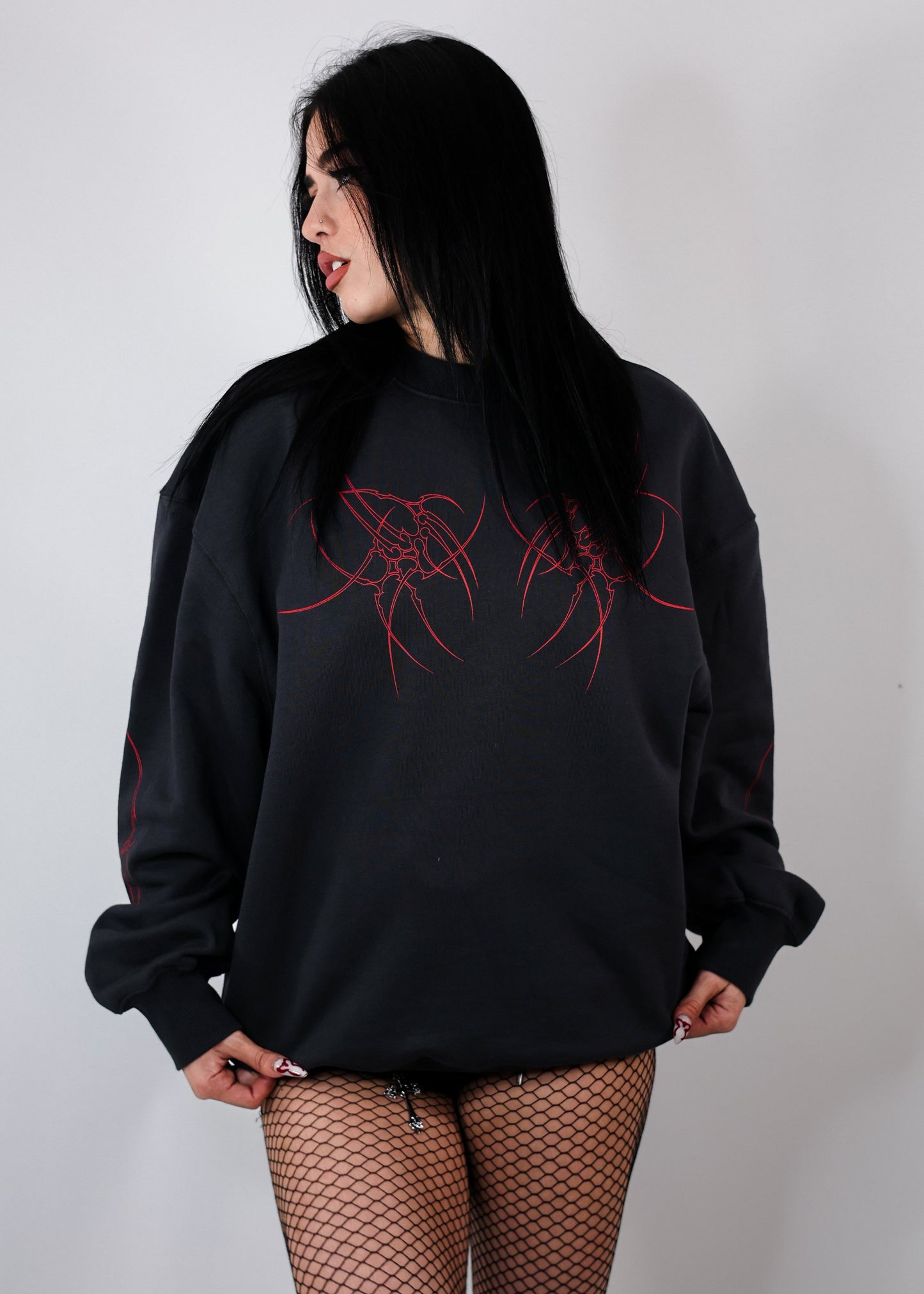 Sweat-Shirt Obsidienne Design Tribal