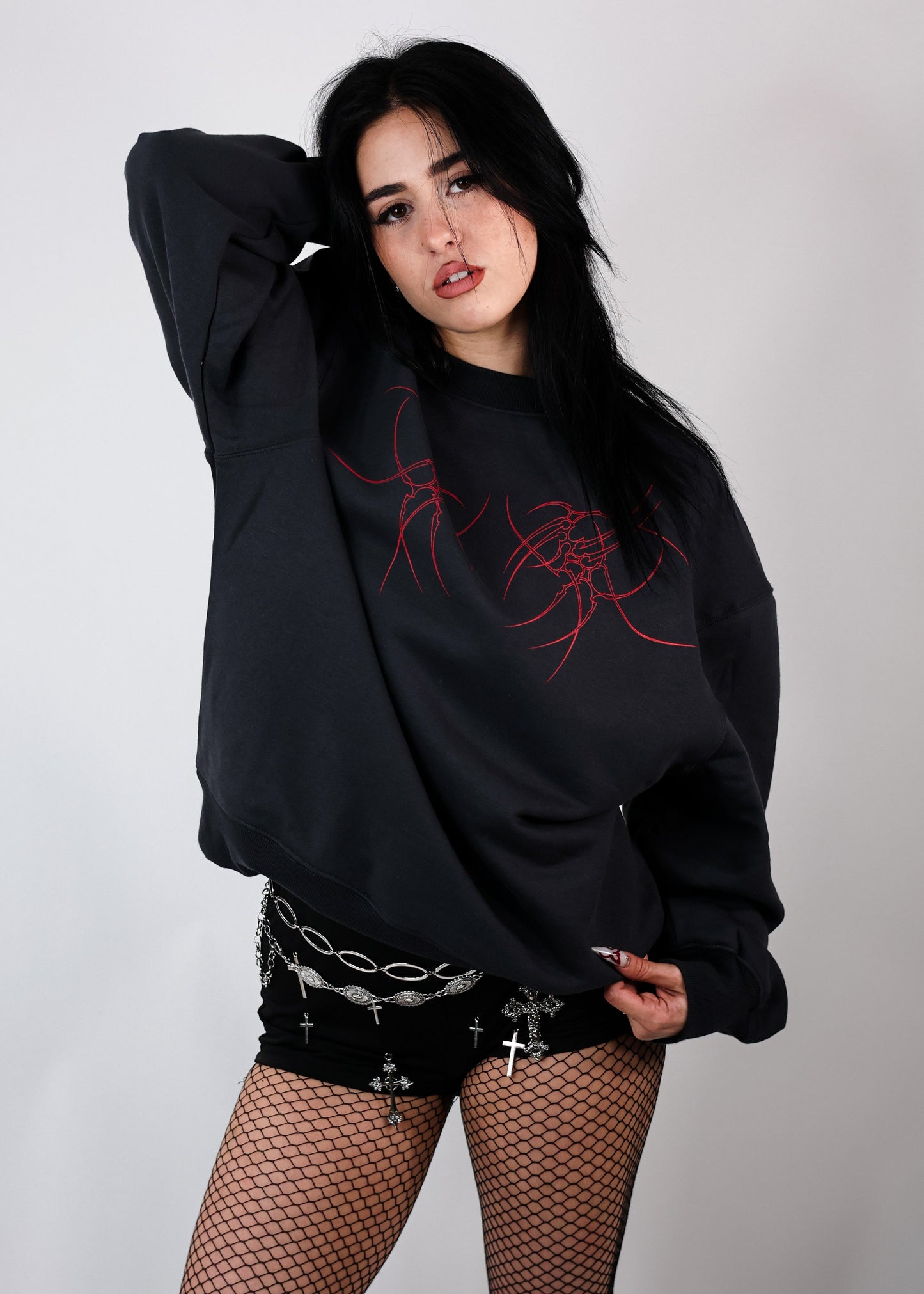Sweat-Shirt Obsidienne Design Tribal