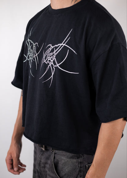 T-Shirt Noir Design Tribal